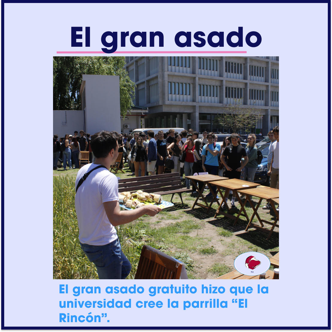 El gran asado gratuito organizado por CEDIT para estudiantes