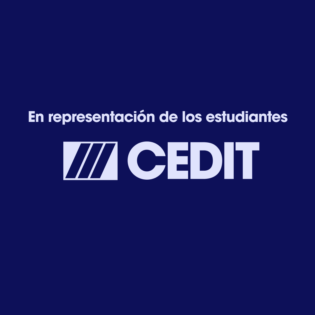 En representación de los estudiantes - CEDIT